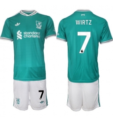 Men Liverpool 2026 Soccer Jerseys Teal #7 WIRTZ Men Liverpool 2026 Soccer Jerseys Teal #7 WIRTZ