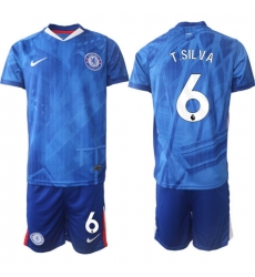 Men Chelsea 2026 Soccer Jerseys Blue #6 T.SILVA