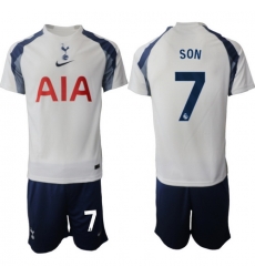 Men Tottenham Hotspur 2026 Soccer Jerseys White #7 SON Men Tottenham Hotspur 2026 Soccer Jerseys White #7 SON