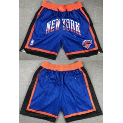 Men New York Knicks Royal City Edition Shorts Men New York Knicks Royal City Edition Shorts