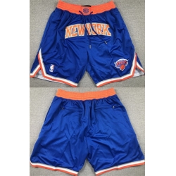 Men New York Knicks Royal Shorts II Men New York Knicks Royal Shorts II