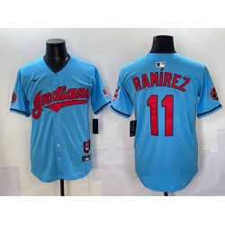Men Cleveland Guardians 11 Jos E9 Ram EDrez Blue Vapor Premier Limited Stitched Baseball Jersey Men Cleveland Guardians 11 Jos E9 Ram EDrez Blue Vapor Premier Limited Stitched Baseball Jersey