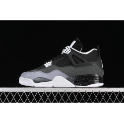 AIR JORDAN 4 FEAR BLACK WHITE ANTHRACITE BLACK PURE PLATINUM