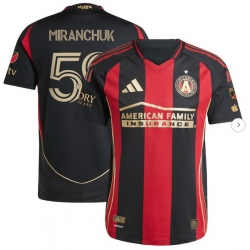 Men's Atlanta United FC Aleksei Miranchuk adidas Black 2025 The Connector Authentic Player Jersey