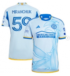 Men's Atlanta United FC Aleksei Miranchuk adidas Light Blue 2024 The Resurgens Kit Authentic Player Jersey Men's Atlanta United FC Aleksei Miranchuk adidas Light Blue 2024 The Resurgens Kit Authentic Player Jersey