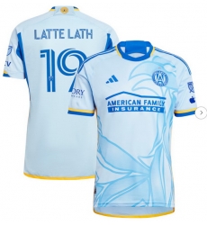 Men's Atlanta United FC Emmanuel Latte Lath adidas Light Blue 2024 The Resurgens Kit Authentic Player Jersey Men's Atlanta United FC Emmanuel Latte Lath adidas Light Blue 2024 The Resurgens Kit Authentic Player Jersey
