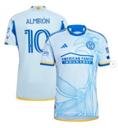 Men's Atlanta United FC Miguel Almiron adidas Light Blue 2024 The Resurgens Kit Authentic Player Jersey Men's Atlanta United FC Miguel Almiron adidas Light Blue 2024 The Resurgens Kit Authentic Player Jersey