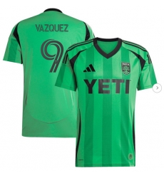Mens Austin FC Brandon Vazquez adidas Green 2025 The Heartbeat Kit Replica Player Jersey Mens Austin FC Brandon Vazquez adidas Green 2025 The Heartbeat Kit Replica Player Jersey