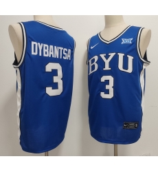 Men BYU Cougars Nike #3 AJ Dybantsa Blue Sttiched Basketball Jersey Men BYU Cougars Nike #3 AJ Dybantsa Blue Sttiched Basketball Jersey