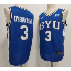 Men BYU Cougars Nike #3 AJ Dybantsa Blue Sttiched Basketball Jersey Men BYU Cougars Nike #3 AJ Dybantsa Blue Sttiched Basketball Jersey