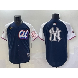 Men American League New York Yankees Team Big Logo Navy Alternate 2025 All Star Edition Limited Stitched Baseball Jersey Men American League New York Yankees Team Big Logo Navy Alternate 2025 All Star Edition Limited Stitched Baseball Jersey