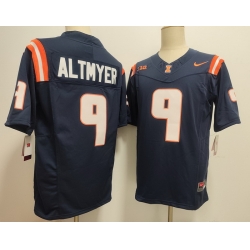 Men Illinois Fighting Nike Luke Altmyer #9 Navy Illini Football Game Jersey Men Illinois Fighting Nike Luke Altmyer #9 Navy Illini Football Game Jersey