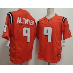 Men Illinois Fighting Nike Luke Altmyer #9 Orange Illini Football Game Jersey Men Illinois Fighting Nike Luke Altmyer #9 Orange Illini Football Game Jersey