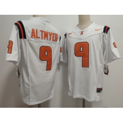 Men Illinois Fighting Nike Luke Altmyer #9 White Illini Football Game Jersey Men Illinois Fighting Nike Luke Altmyer #9 White Illini Football Game Jersey