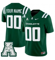 Men Charlotte 49ers ACTIVE PLAYER Custom Green 2025 F U S E Vapor Limited Stitched Football Jersey Men Charlotte 49ers ACTIVE PLAYER Custom Green 2025 F U S E Vapor Limited Stitched Football Jersey