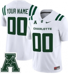 Men Charlotte 49ers ACTIVE PLAYER Custom White 2025 F U S E Vapor Limited Stitched Football Jersey Men Charlotte 49ers ACTIVE PLAYER Custom White 2025 F U S E Vapor Limited Stitched Football Jersey