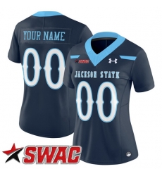 Women Jackson State Tigers Active Player Custom Navy 2025 F U S E Vapor Limited Stitched Football Jersey Run Small Women Jackson State Tigers Active Player Custom Navy 2025 F U S E Vapor Limited Stitched Football Jersey Run Small