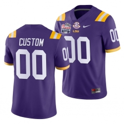 LSU Tigers Custom Purple College Football Men'S Jersey LSU Tigers Custom Purple College Football Men'S Jersey