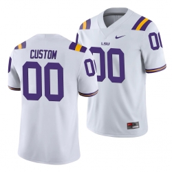 LSU Tigers Custom White College Football Men'S Jersey LSU Tigers Custom White College Football Men'S Jersey