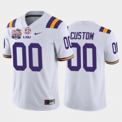 LSU Tigers Custom White Home Men'S Jersey LSU Tigers Custom White Home Men'S Jersey