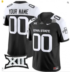 Custom Iowa State Cyclones Jersey Black White Custom Iowa State Cyclones Jersey Black White