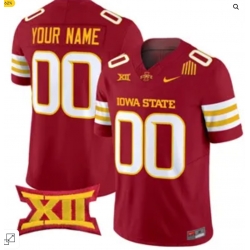 Custom Iowa State Cyclones Jersey Red Custom Iowa State Cyclones Jersey Red