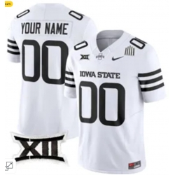 Custom Iowa State Cyclones Jersey White Custom Iowa State Cyclones Jersey White