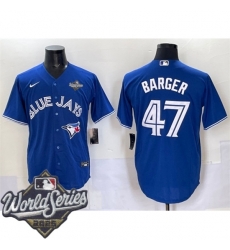 Men Toronto Blue Jays 47 Addison Barger Royal Cool Base Stitched Baseball Jersey