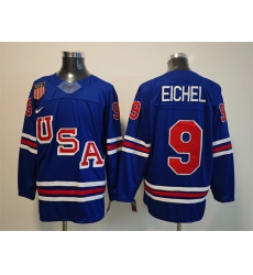 Men USA  9 Jack Eichel Royal 2025 2026 Stitched Jersey