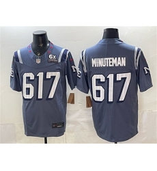 Men New England Patriots 617 Minuteman 2025 F U S E With 6x Super Bowl Champions Patch Rivalries Vapor Limited Stitched Football Jersey Men New England Patriots 617 Minuteman 2025 F U S E With 6x Super Bowl Champions Patch Rivalries Vapor Limited Stitched Football Jersey