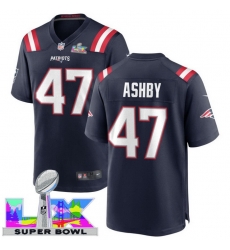 Men Women youth New England Patriots #47 Julian Ashby 2025 2026 Super Bowl LX F U S E Stitched NFL Jersey Blue Men Women youth New England Patriots #47 Julian Ashby 2025 2026 Super Bowl LX F U S E Stitched NFL Jersey Blue