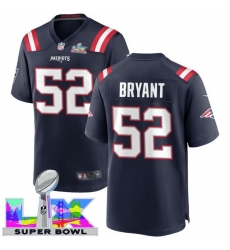 Men Women youth New England Patriots #52 Marcus Bryant 2025 2026 Super Bowl LX F U S E Stitched NFL Jersey Blue Men Women youth New England Patriots #52 Marcus Bryant 2025 2026 Super Bowl LX F U S E Stitched NFL Jersey Blue