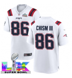 Men Women youth New England Patriots #86 Efton Chism III 2025 2026 Super Bowl LX F U S E Stitched NFL Jersey White Men Women youth New England Patriots #86 Efton Chism III 2025 2026 Super Bowl LX F U S E Stitched NFL Jersey White