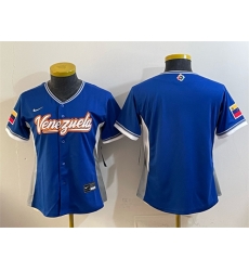 Women Venezuela Baseball Blank Royal 2026 World Baseball Classic Road Stadium Stitched Baseball Jersey Run Small Women Venezuela Baseball Blank Royal 2026 World Baseball Classic Road Stadium Stitched Baseball Jersey Run Small