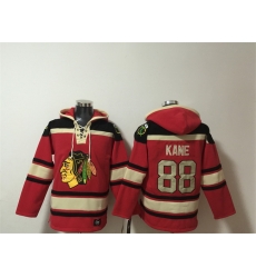 Men Chicago Blackhawks 88 Patrick Kane Red Lace Up Pullover Hoodie Men Chicago Blackhawks 88 Patrick Kane Red Lace Up Pullover Hoodie
