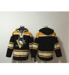 Men Pittsburgh Penguins Blank Black Lace Up Pullover Hoodie Men Pittsburgh Penguins Blank Black Lace Up Pullover Hoodie