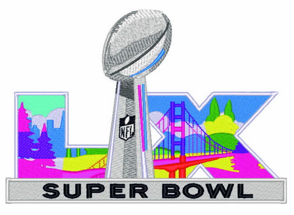 2025 2026 Super Bowl LX Patch Biaog