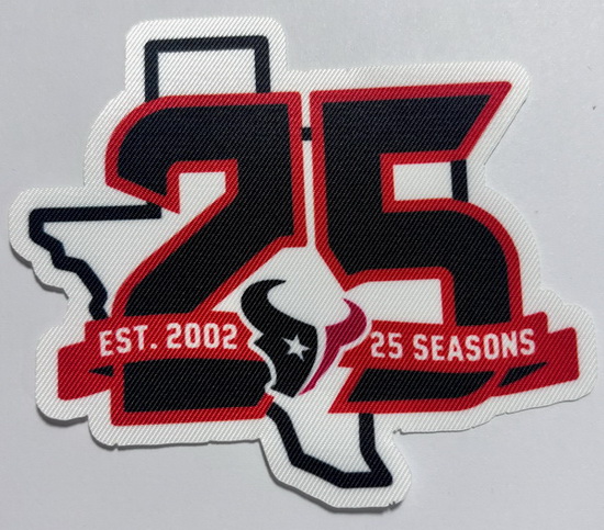 Men Texans 25TH Anniversary Seasons Patch II Biaog